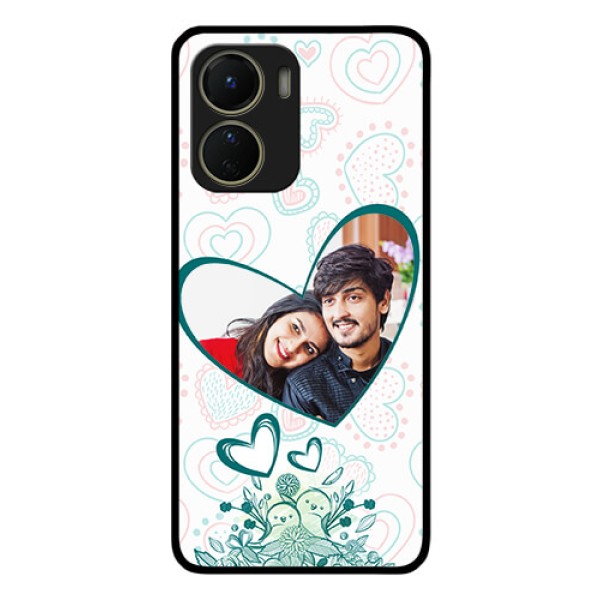 Vivo T2x 5G Photo Printing on Glass Case - Premium Couple Design Vivo T2x 5G Photo Printing on Glass Case - Premium Couple Design