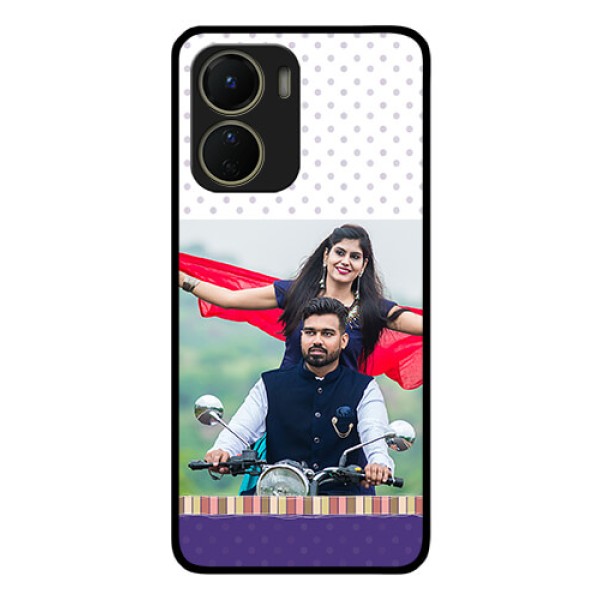 Vivo T2x 5G Photo Printing on Glass Case - Cute Family Design