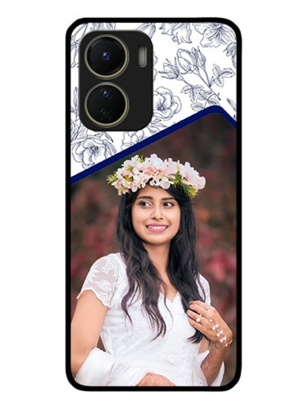 Custom Vivo T2x 5G Personalized Glass Phone Case - Premium Floral Design