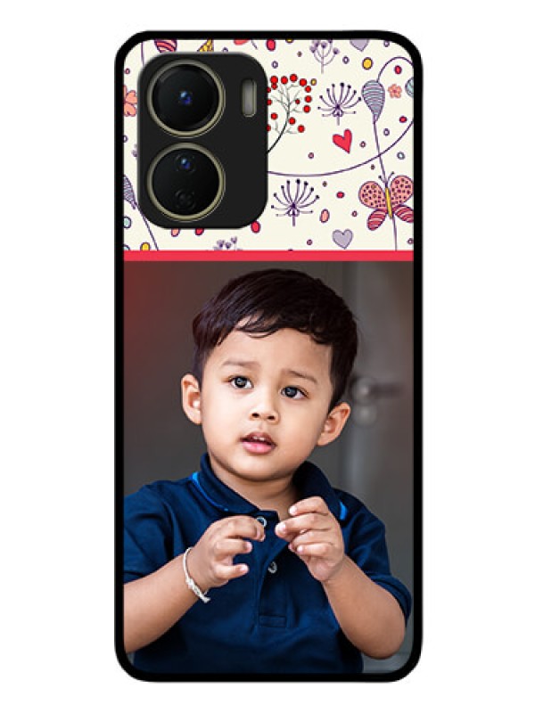 Custom Vivo T2x 5G Custom Glass Mobile Case - Premium Floral Design