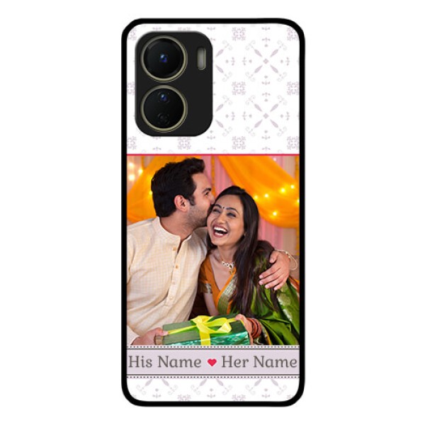 Vivo T2x 5G Custom Glass Mobile Case - with Photo and Ethnic Design Vivo T2x 5G Custom Glass Mobile Case - with Photo and Ethnic Design