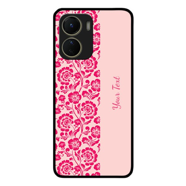 Vivo T2X 5G Custom Glass Phone Case - Attractive Floral Pattern Design