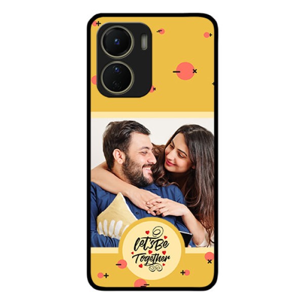 Vivo T2X 5G Photo Printing on Glass Case - Lets be Together Design