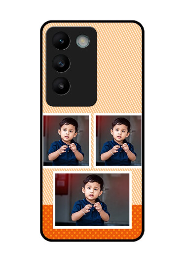 Vivo T3 5G Custom Glass Phone CaseBulk Photos Upload Design