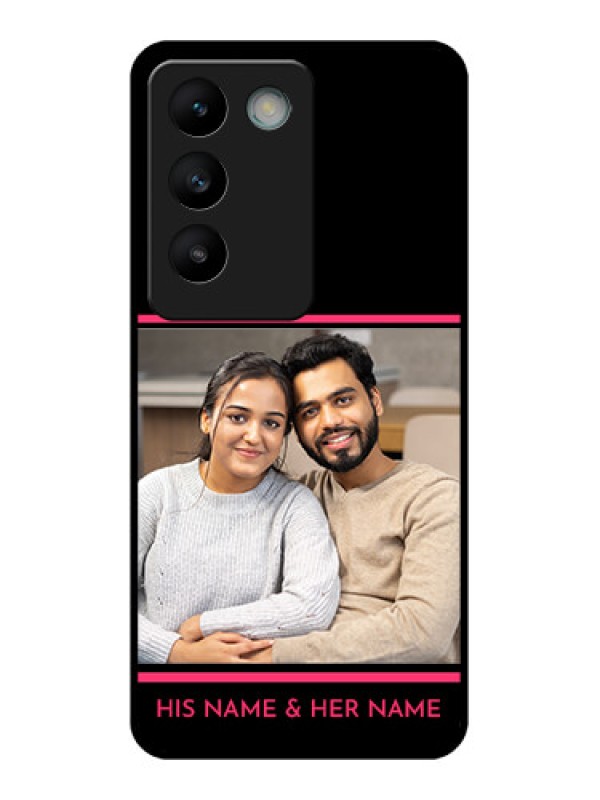 Custom Vivo T3 5G Custom Glass Phone CaseWith Add Text Design