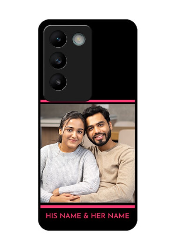 Vivo T3 5G Custom Glass Phone CaseWith Add Text Design