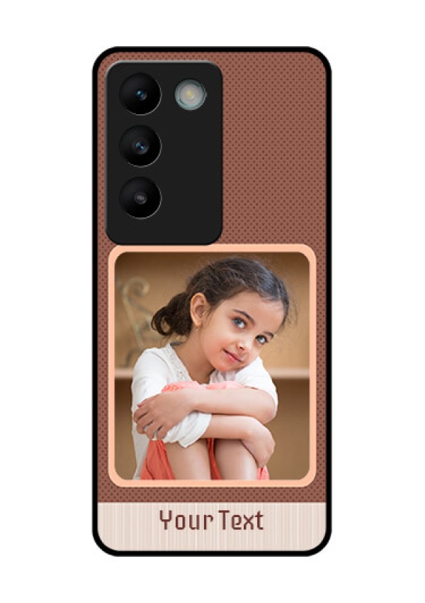 Vivo T3 5G Custom Glass Phone CaseSimple Pic Upload Design