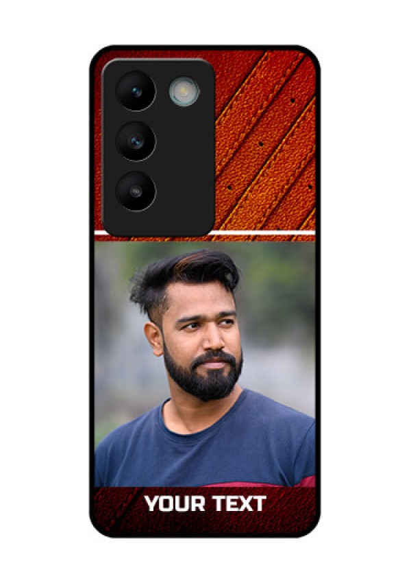 Vivo T3 5G Custom Glass Phone CaseLeather Phone Case Design