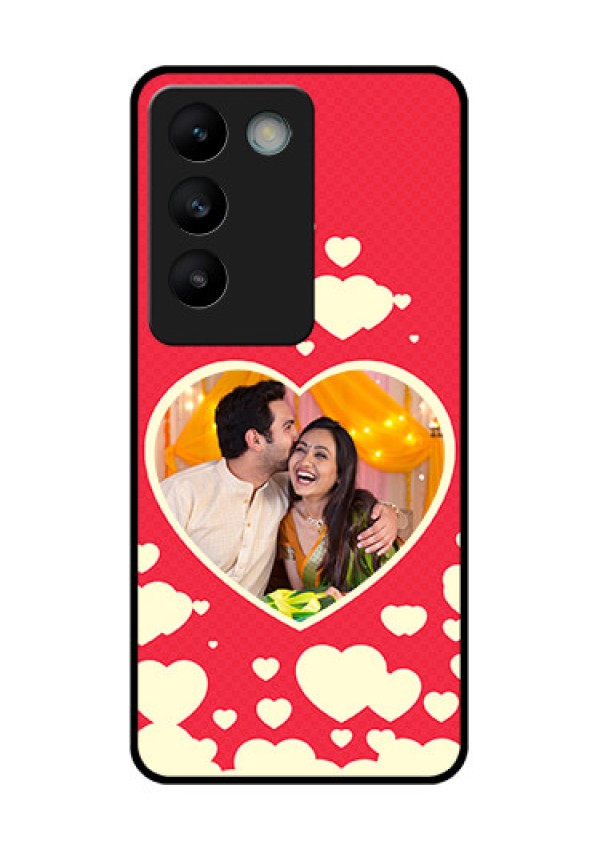 Vivo T3 5G Custom Glass Phone CaseLove Symbols Phone Cover Design