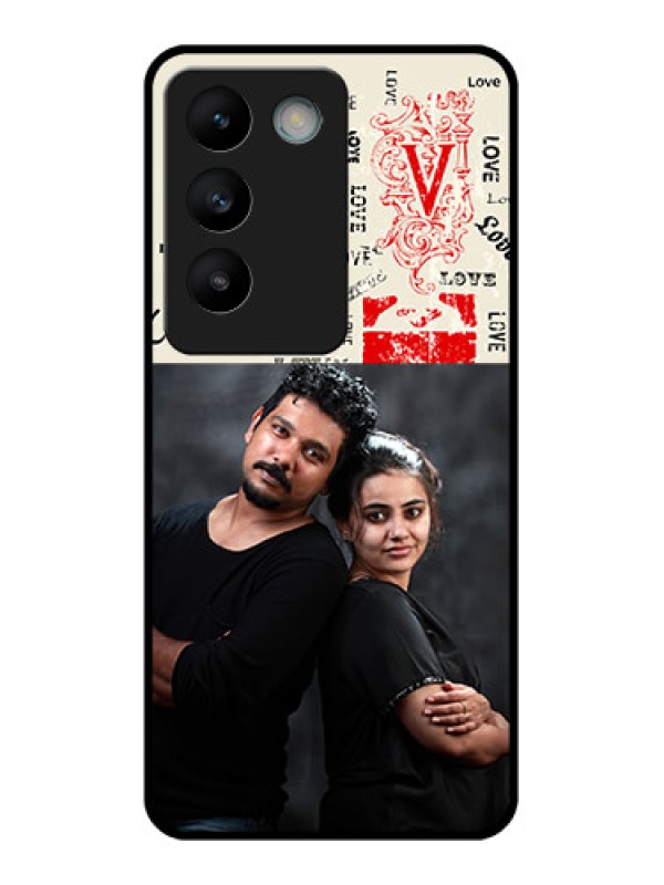 Custom Vivo T3 5G Custom Glass Phone CaseTrendy Love Design Case