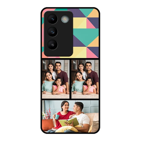 Vivo T3 5G Custom Glass Phone CaseBulk Pic Upload Design