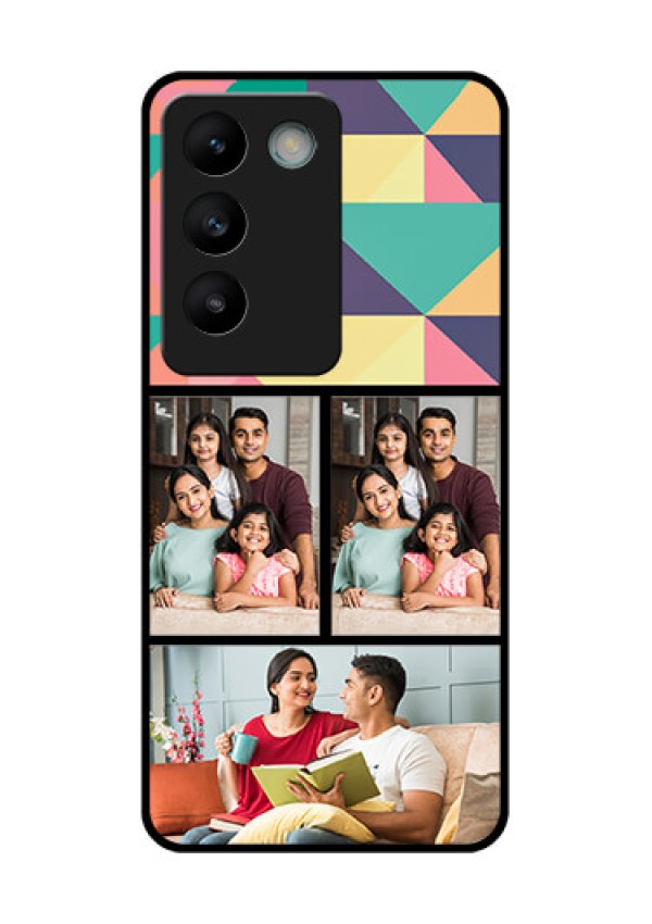 Vivo T3 5G Custom Glass Phone CaseBulk Pic Upload Design
