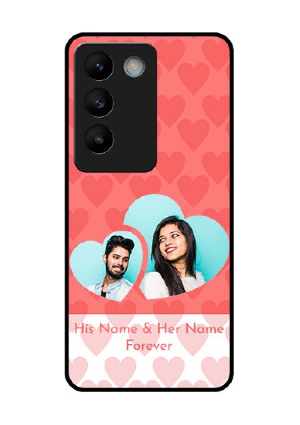 Vivo T3 5G Custom Glass Phone CaseCouple Pic Upload Design