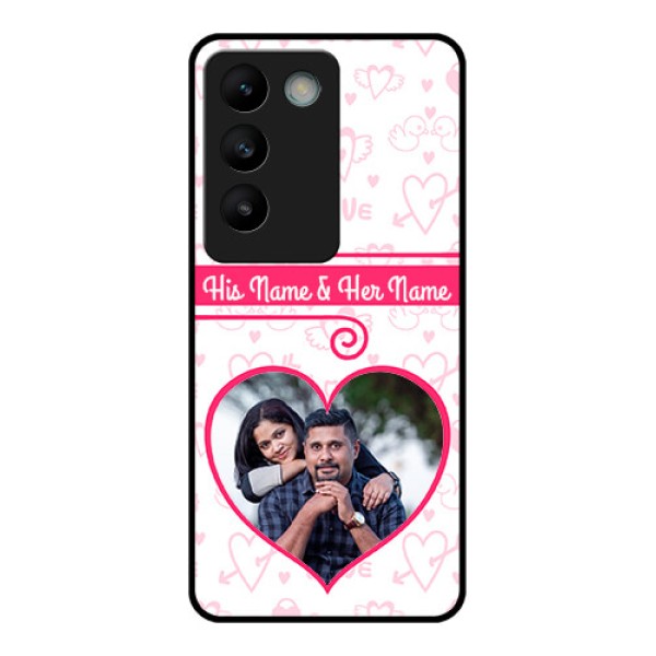 Vivo T3 5G Custom Glass Phone CaseHeart Shape Love Design Vivo T3 5G Custom Glass Phone CaseHeart Shape Love Design