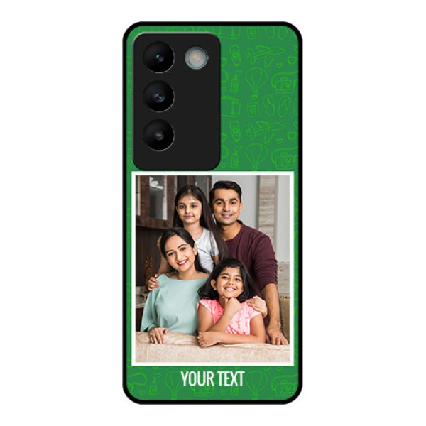 Vivo T3 5G Custom Glass Phone CasePicture Upload Design