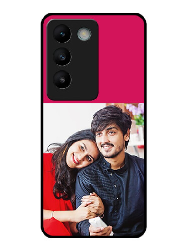 Custom Vivo T3 5G Custom Glass Phone CaseAnniversary Cover Design