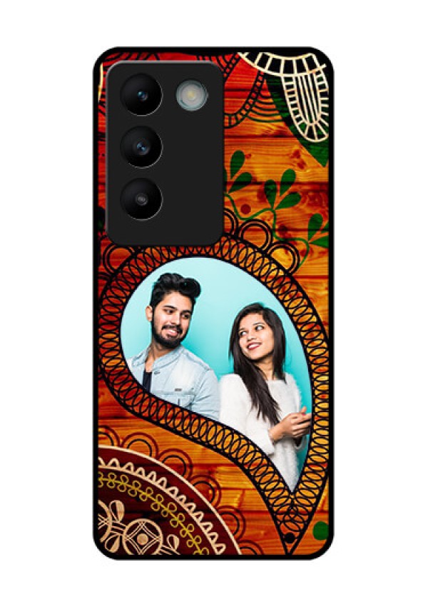 Vivo T3 5G Custom Glass Phone CaseAbstract Colorful Design