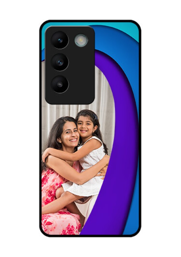Vivo T3 5G Custom Glass Phone CaseSimple Pattern Design
