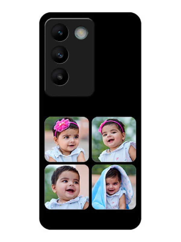 Custom Vivo T3 5G Custom Glass Phone CaseMultiple Pictures Design