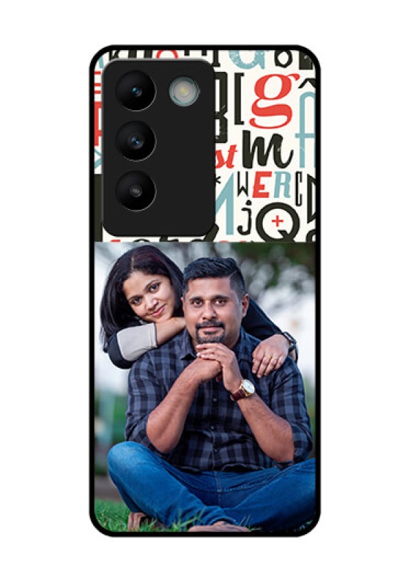 Vivo T3 5G Custom Glass Phone CaseAlphabet Design