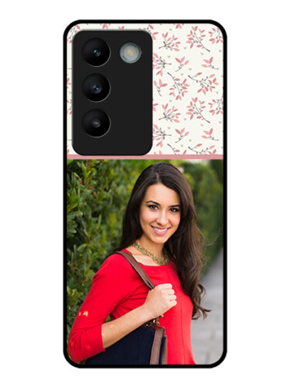 Custom Vivo T3 5G Custom Glass Phone CaseStunning Floral Design