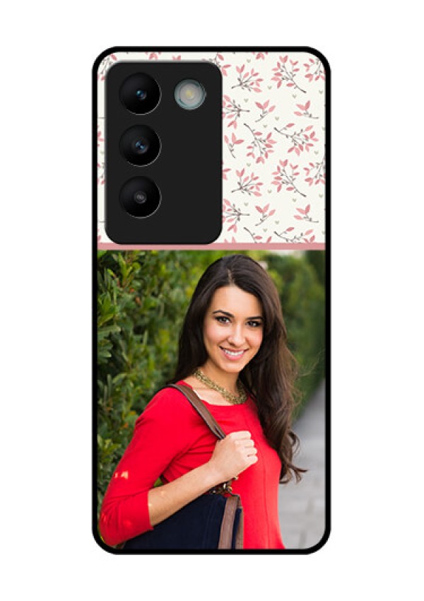 Vivo T3 5G Custom Glass Phone CaseStunning Floral Design