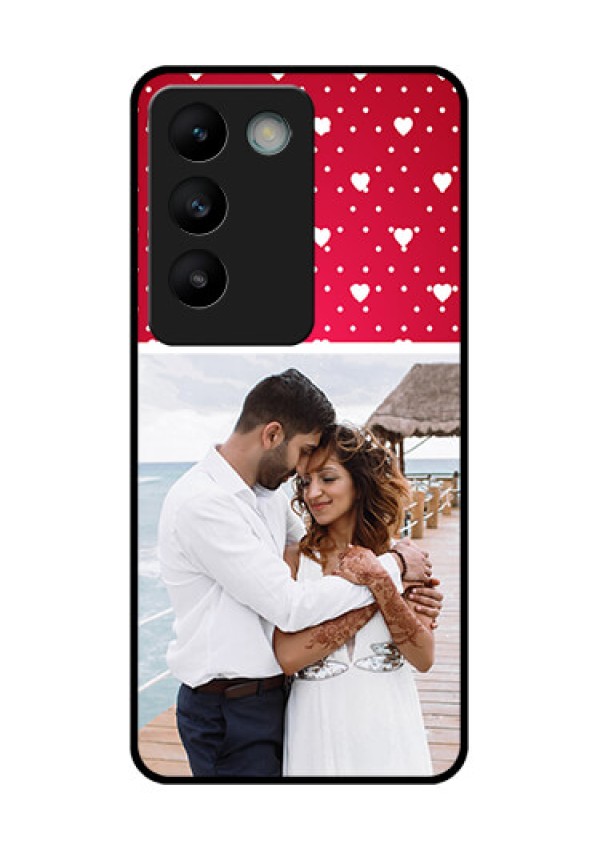 Vivo T3 5G Custom Glass Phone CaseHearts Mobile Case Design