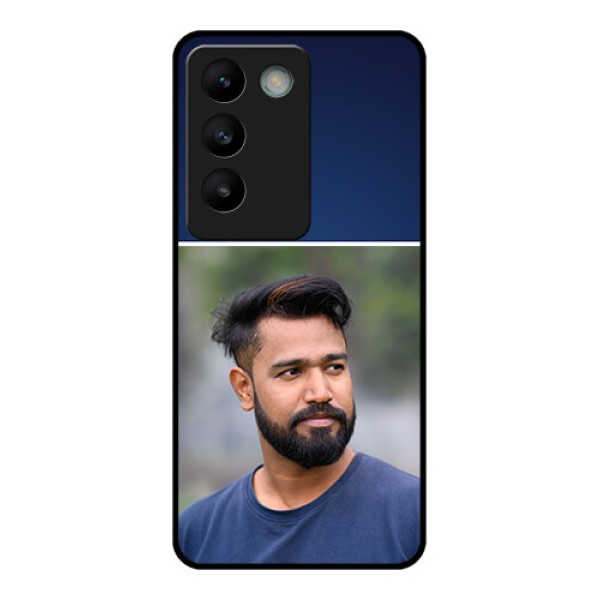 Vivo T3 5G Custom Glass Phone CaseSimple Royal Blue Design Vivo T3 5G Custom Glass Phone CaseSimple Royal Blue Design