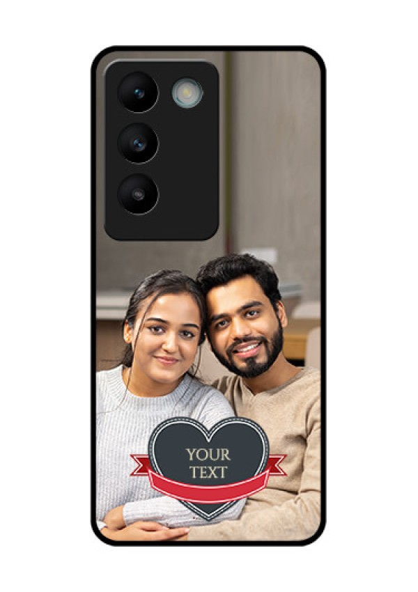 Vivo T3 5G Custom Glass Phone CaseJust Married Couple Design