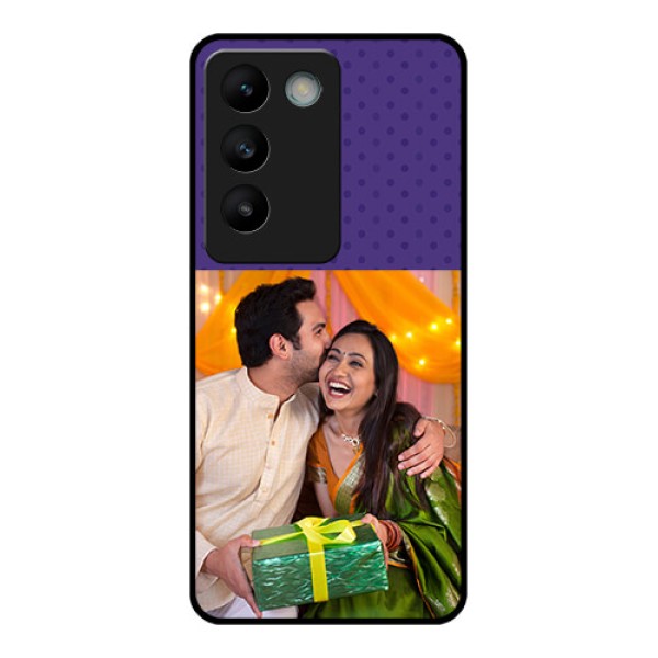 Vivo T3 5G Custom Glass Phone CaseViolet Colored Pattern Design Vivo T3 5G Custom Glass Phone CaseViolet Colored Pattern Design