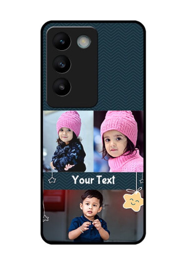 Vivo T3 5G Custom Glass Phone CaseHanging Stars Design