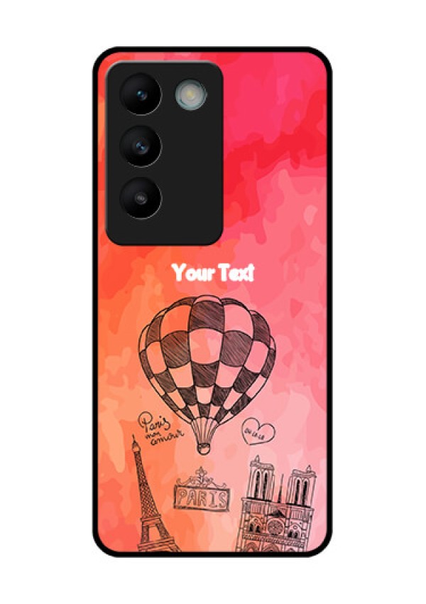 Vivo T3 5G Custom Glass Phone CaseParis Theme Design