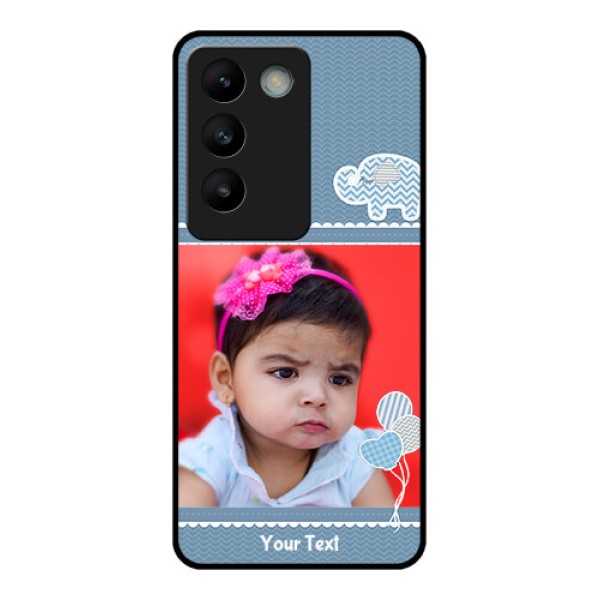 Vivo T3 5G Custom Glass Phone CaseWith Kids Pattern Design