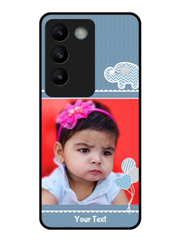 Custom Vivo T3 5G Custom Glass Phone CaseWith Kids Pattern Design