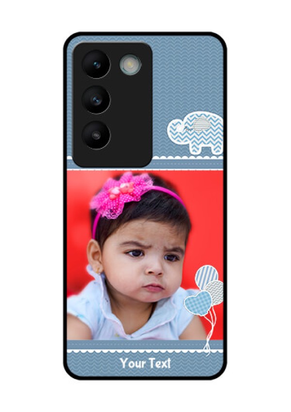 Vivo T3 5G Custom Glass Phone CaseWith Kids Pattern Design