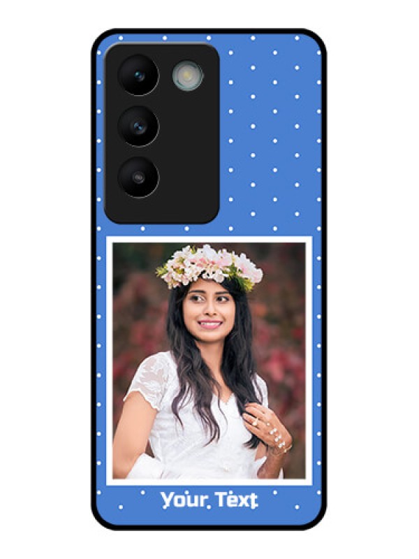 Custom Vivo T3 5G Custom Glass Phone CasePolka Dots Design