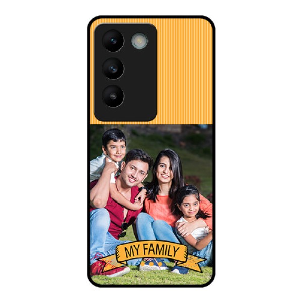 Vivo T3 5G Custom Glass Phone CaseMy Family Design