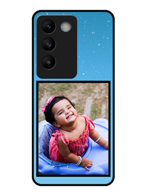 Custom Vivo T3 5G Custom Glass Phone CaseWave Pattern Colorful Design