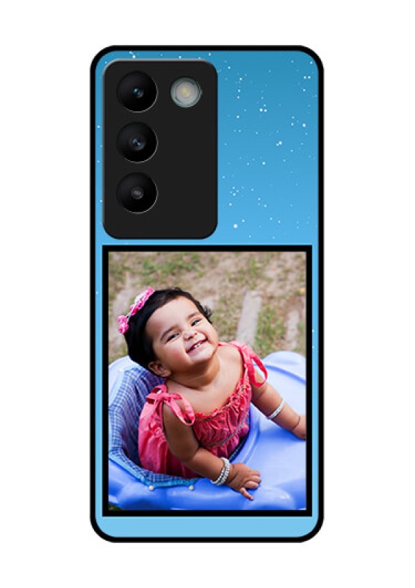 Vivo T3 5G Custom Glass Phone CaseWave Pattern Colorful Design