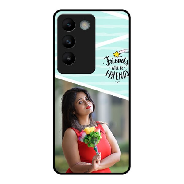 Vivo T3 5G Custom Glass Phone CaseFriends Picture Icon Design Vivo T3 5G Custom Glass Phone CaseFriends Picture Icon Design