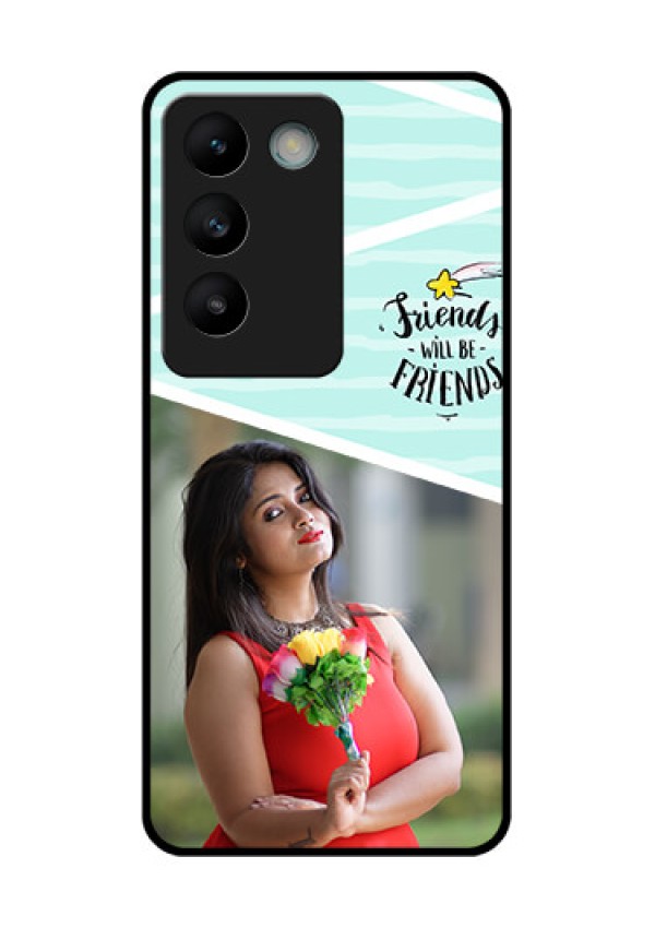 Vivo T3 5G Custom Glass Phone CaseFriends Picture Icon Design