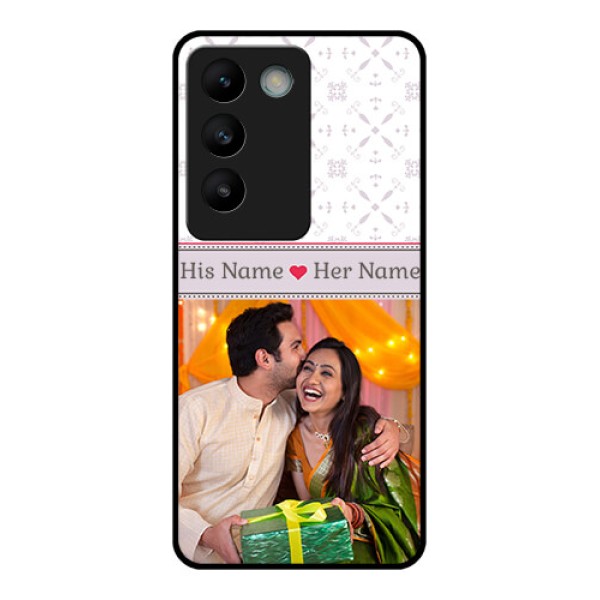 Vivo T3 5G Custom Glass Phone CaseWith Photo And Ethnic Design Vivo T3 5G Custom Glass Phone CaseWith Photo And Ethnic Design