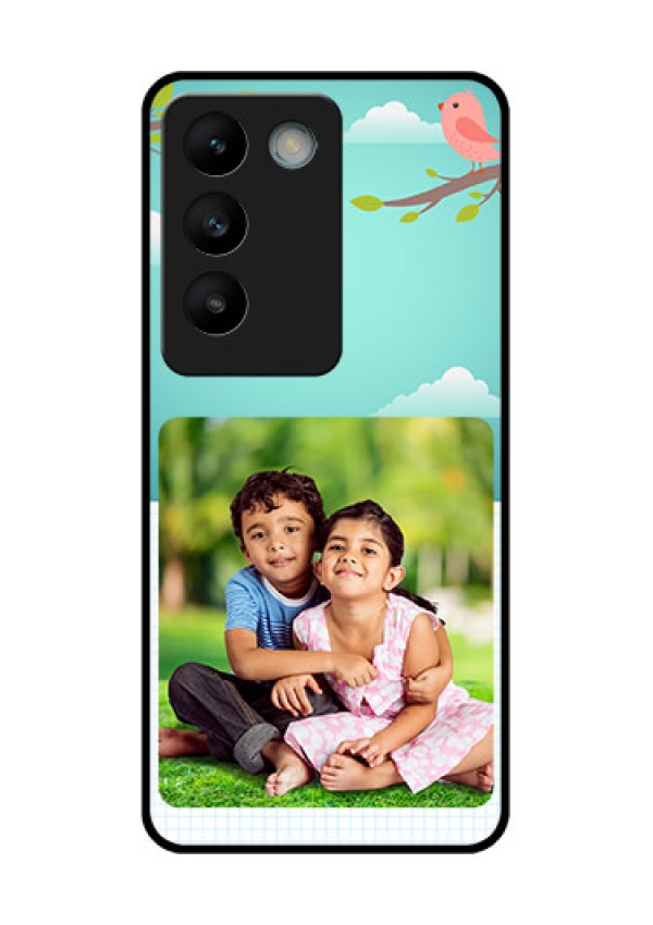 Vivo T3 5G Custom Glass Phone CaseDoodle Love Design