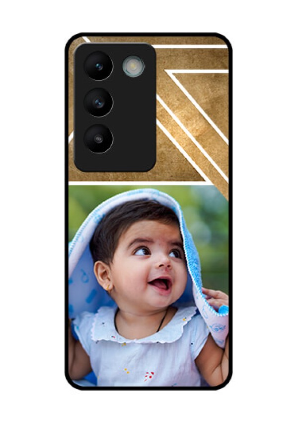 Vivo T3 5G Custom Glass Phone CaseGradient Abstract Texture Design