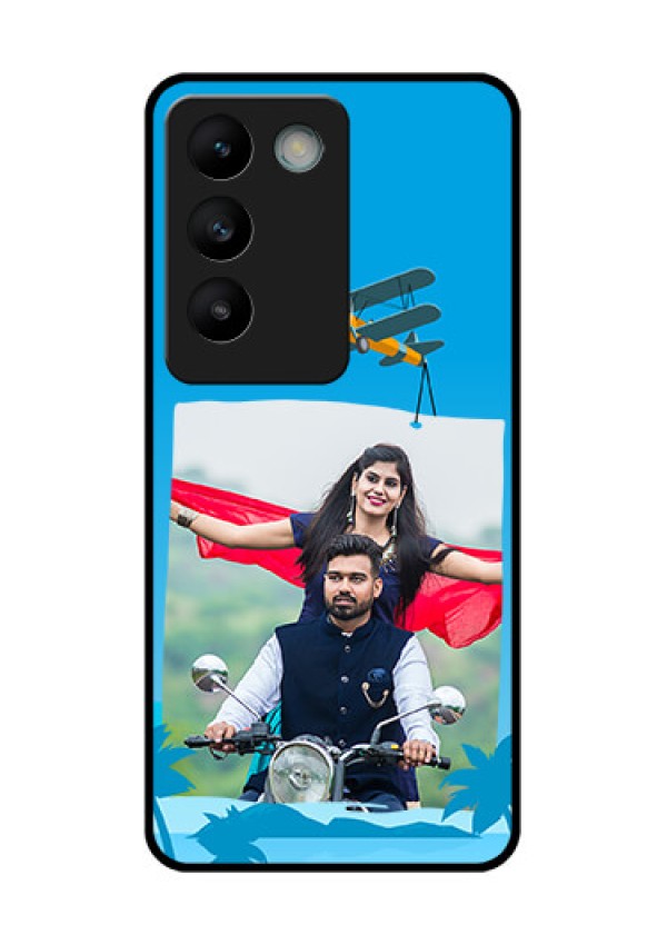 Vivo T3 5G Custom Glass Phone CaseTraveller Design