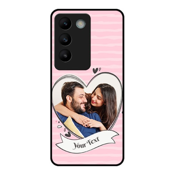 Vivo T3 5G Custom Glass Phone CaseVintage Heart Design Vivo T3 5G Custom Glass Phone CaseVintage Heart Design