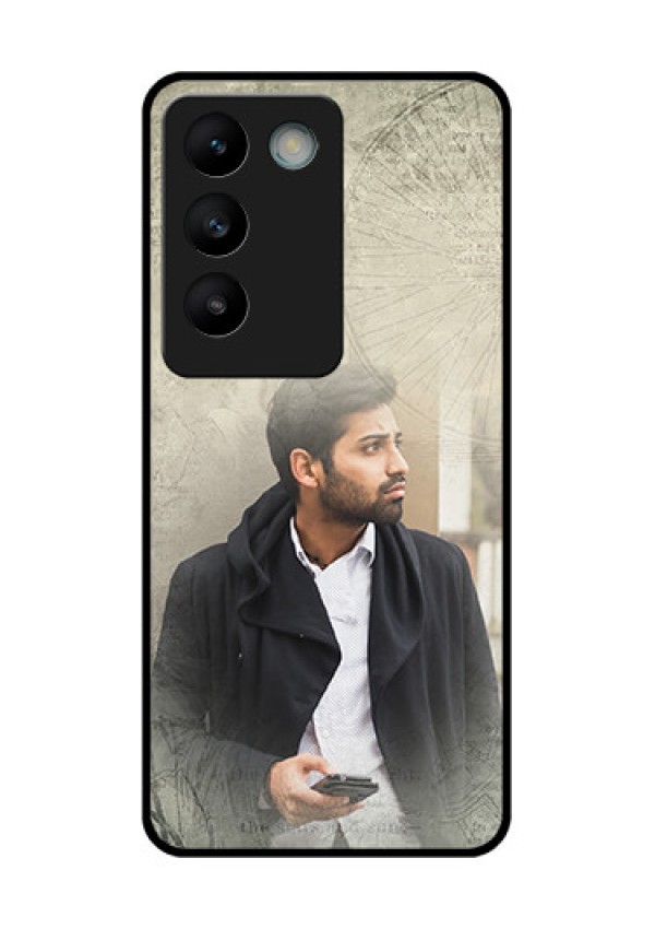 Vivo T3 5G Custom Glass Phone CaseWith Vintage Design