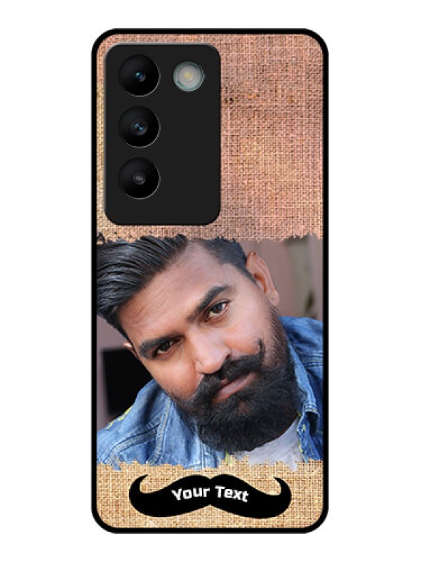 Custom Vivo T3 5G Custom Glass Phone CaseWith Texture Design