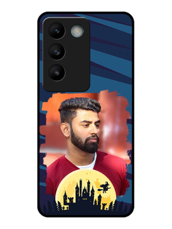 Custom Vivo T3 5G Custom Glass Phone CaseHalloween Witch Design