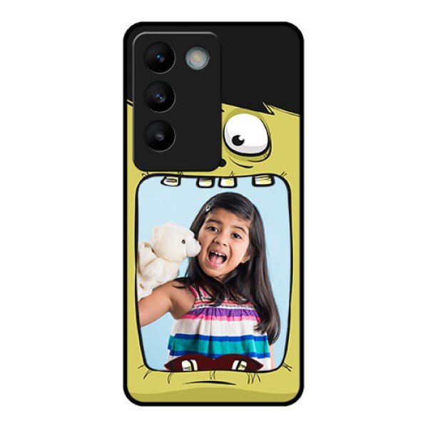 Vivo T3 5G Custom Glass Phone CaseCartoon Monster Back Case Design